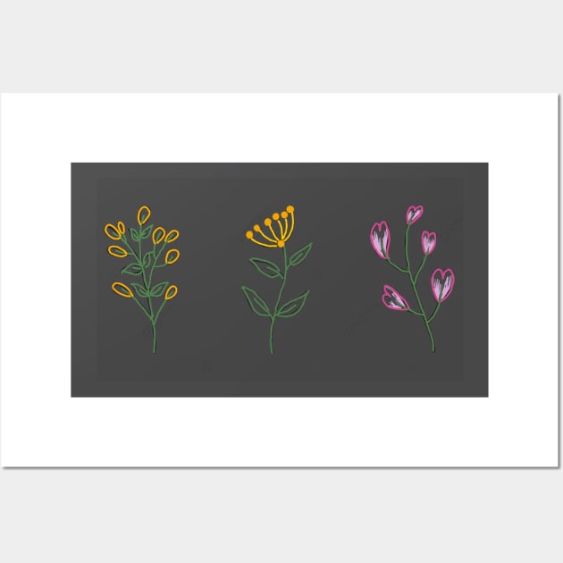 Aesthetic flower Wall Art by amertaa.co